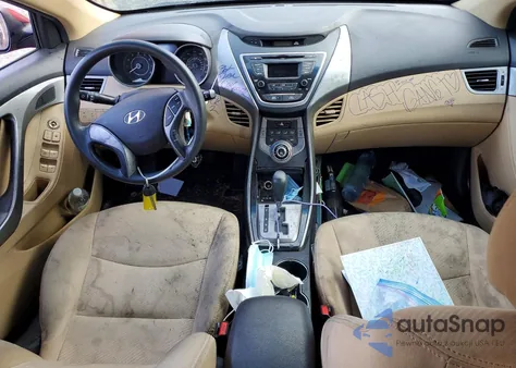 2013 Hyundai Elantra Gls из США, поврежденный, VIN 5NPDH4AE3DH348038